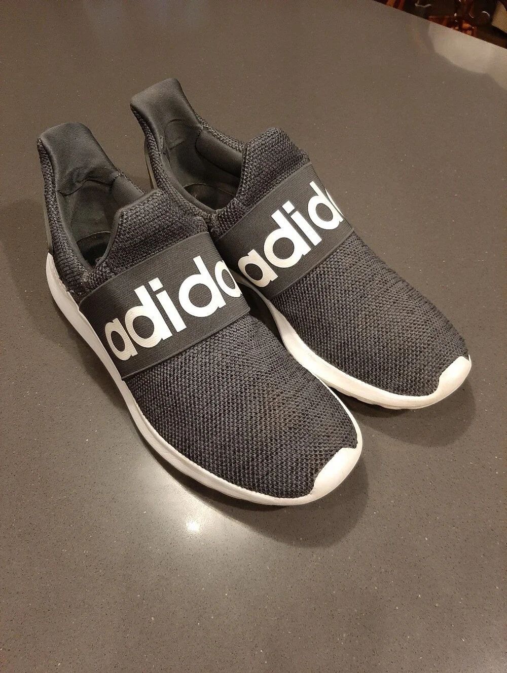 Adidas Lite Racer Adapt Women's 9.5 Black Slip-On Athletic Sneakers